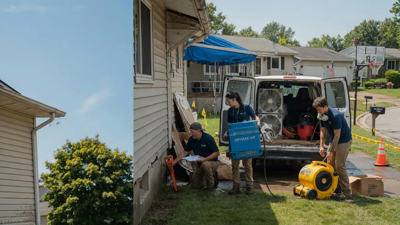 Ceiling Leak Cleanup in West Brooklyn, IL near me